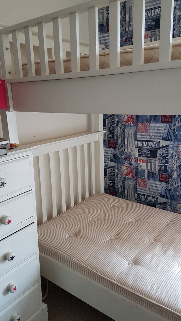 white company bunk beds